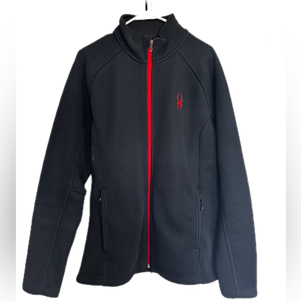 Mens Black Spyder Insulated Jacket (L)